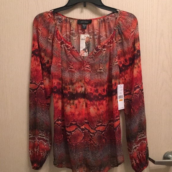 Karen Kane Tops - Karen Kane Python Print Top